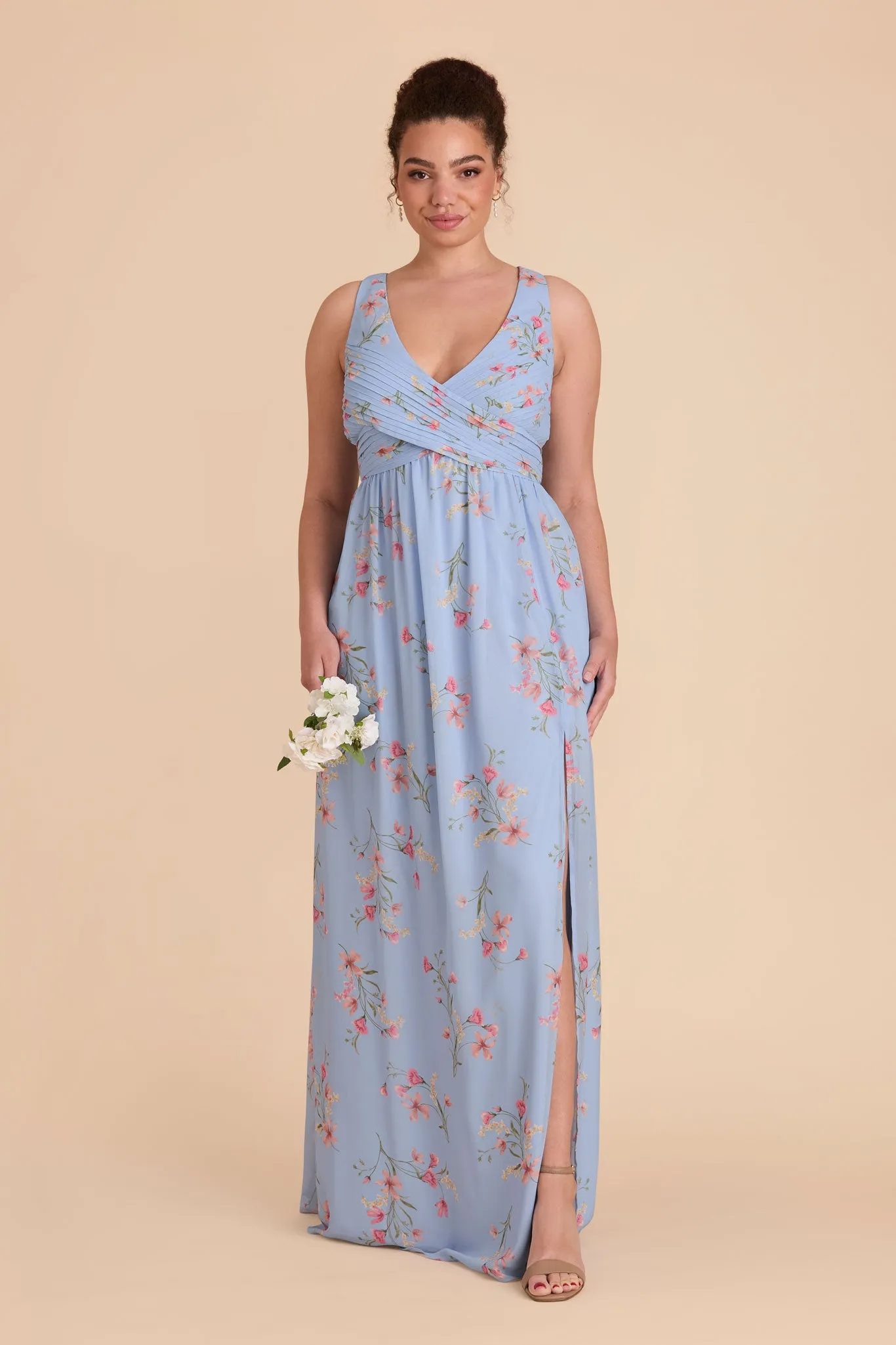 Laurie Chiffon Dress - Periwinkle Blue Le Fleur sold by Birdy Grey product image thumbnail 2