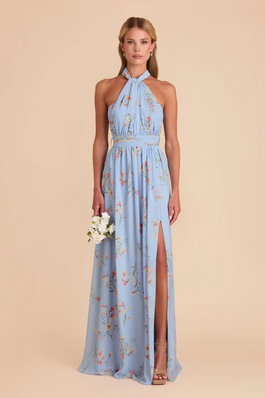 Grace Chiffon Dress - Periwinkle Blue Le Fleur sold by Birdy Grey