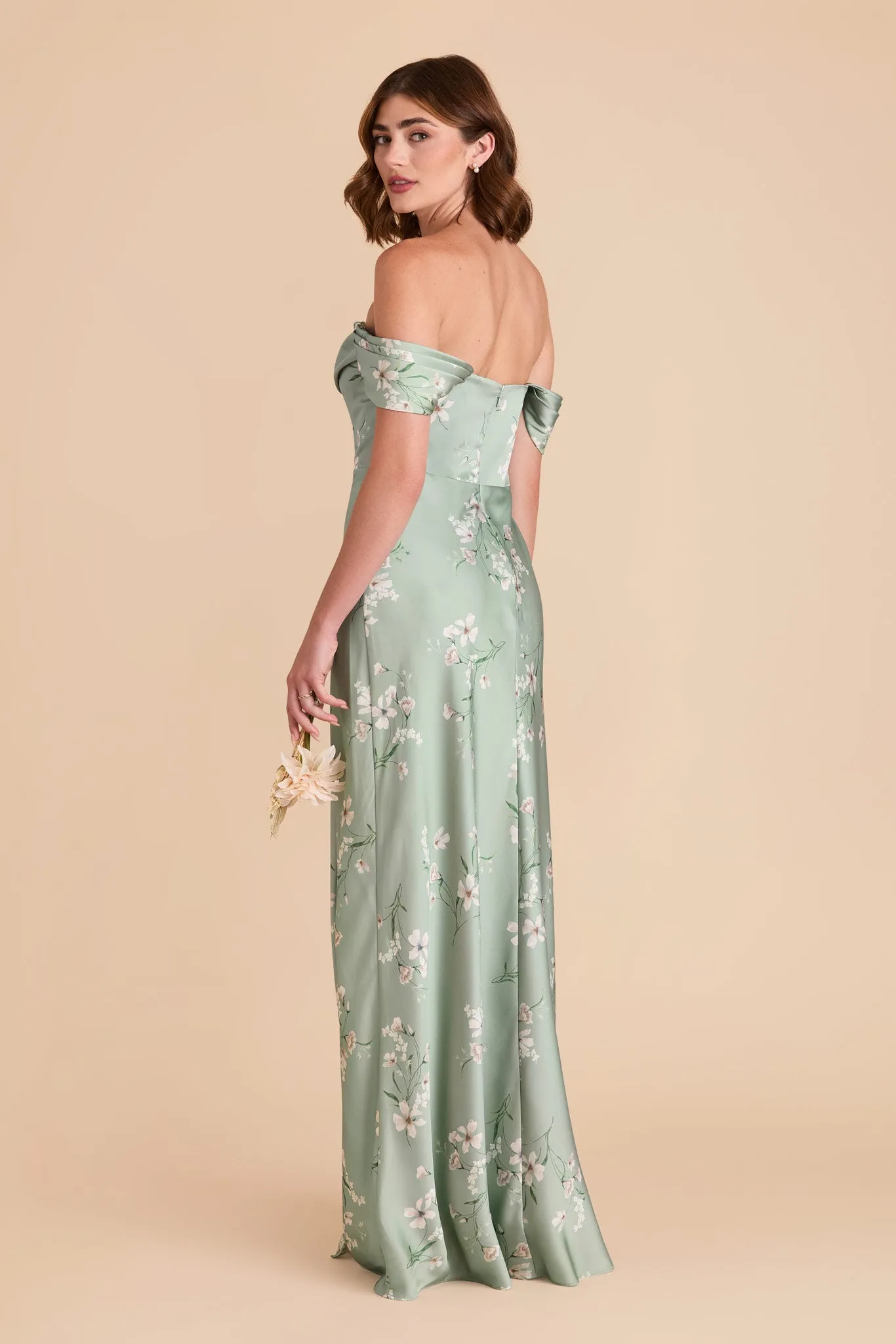 Mia Matte Satin Dress - Sage Le Fleur sold by Birdy Grey product image thumbnail 5