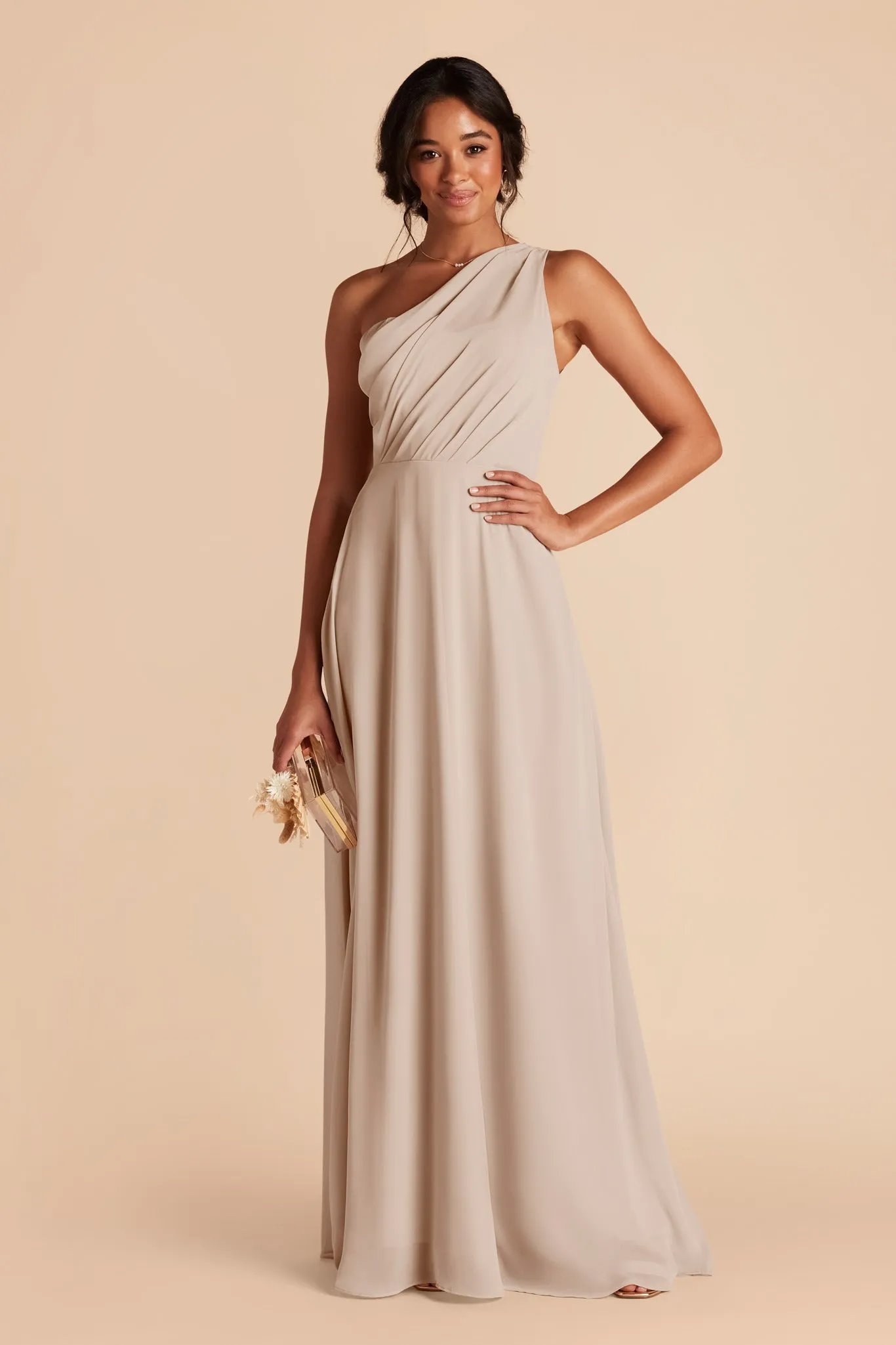 Kira Chiffon Dress - Classic Champagne sold by Birdy Grey product image thumbnail 4