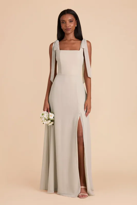 Alex Chiffon Dress - Classic Champagne sold by Birdy Grey