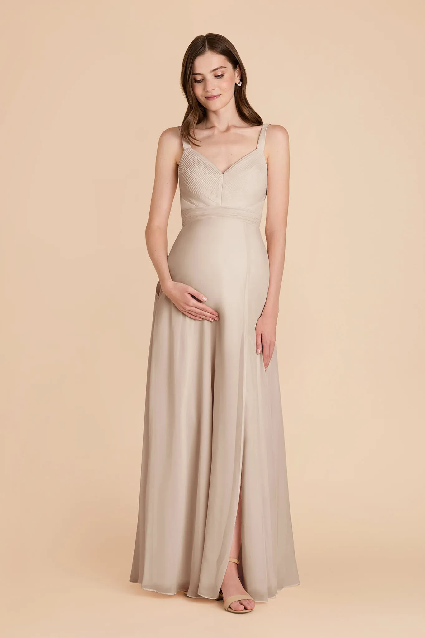 Deborah Chiffon Dress - Classic Champagne sold by Birdy Grey product image thumbnail 2