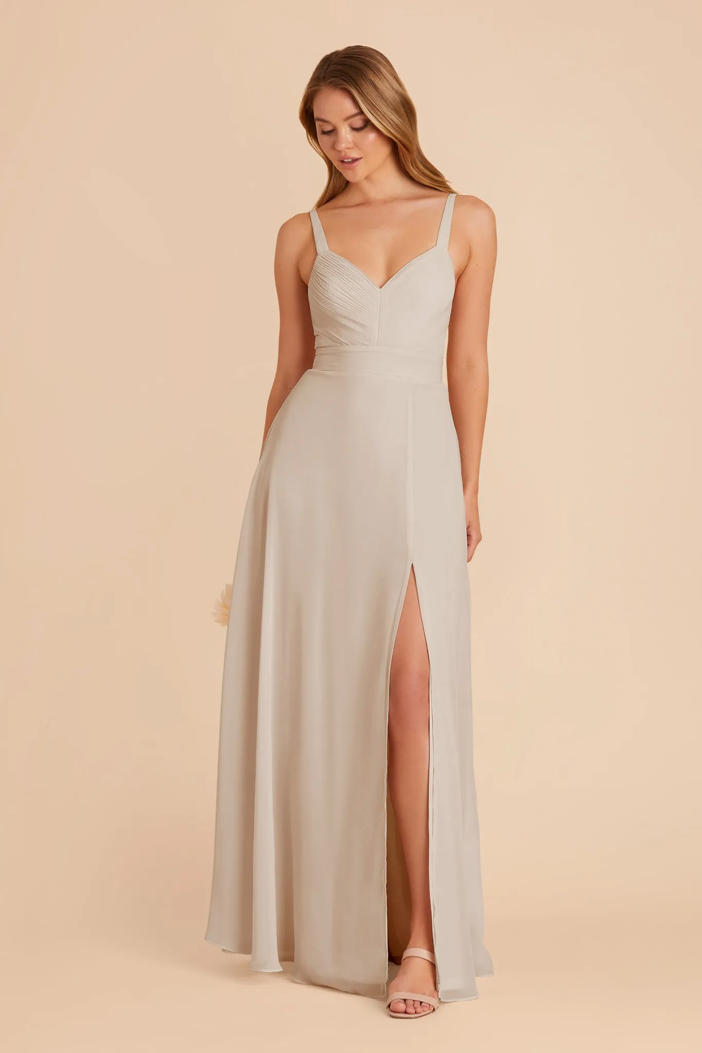 Deborah Chiffon Dress - Classic Champagne sold by Birdy Grey product image thumbnail 5