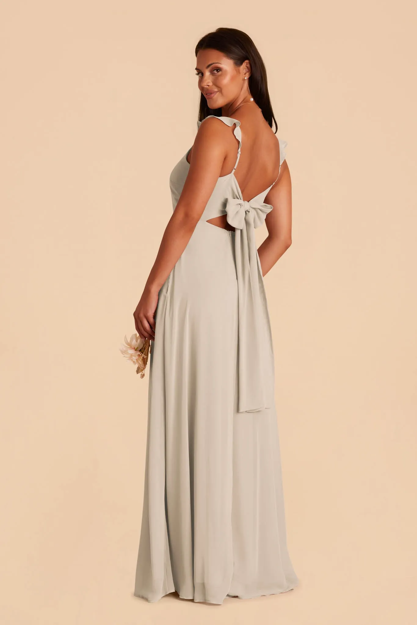 Doris Chiffon Dress - Classic Champagne sold by Birdy Grey product image thumbnail 5