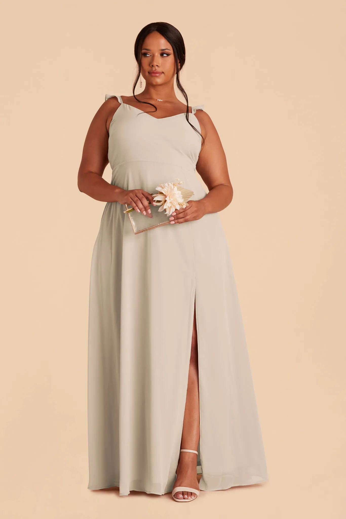 Doris Chiffon Dress - Classic Champagne sold by Birdy Grey product image thumbnail 2