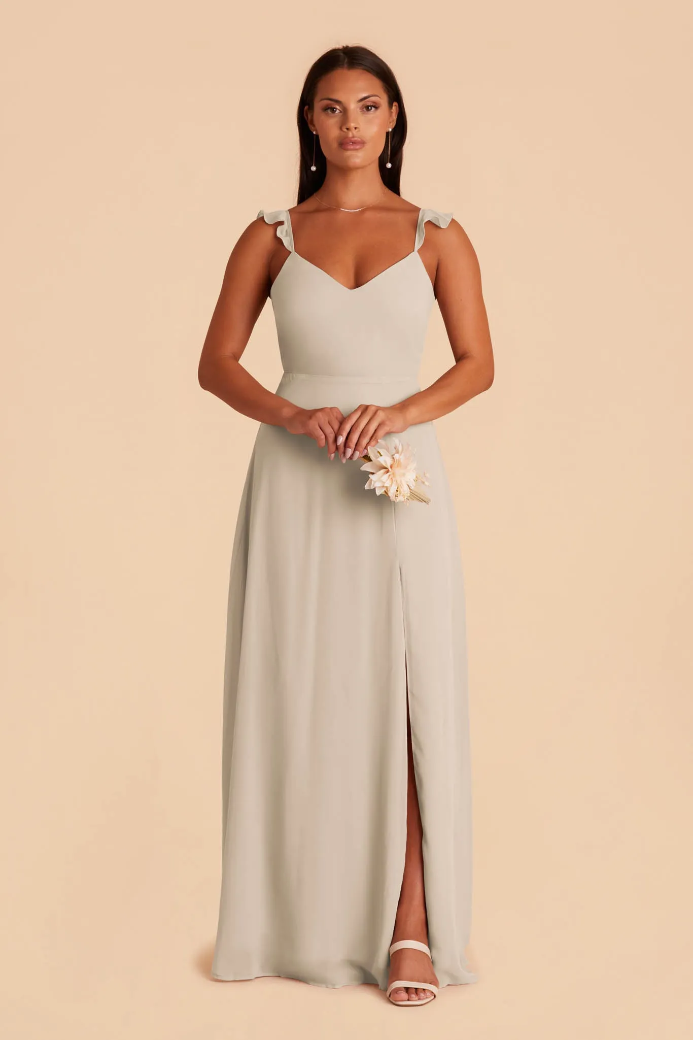 Doris Chiffon Dress - Classic Champagne sold by Birdy Grey product image thumbnail 4
