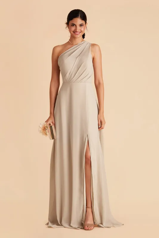 Kira Dress With Slit - Classic Champagne sold by Birdy Grey