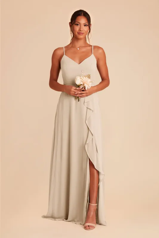 Theresa Chiffon Dress - Classic Champagne sold by Birdy Grey