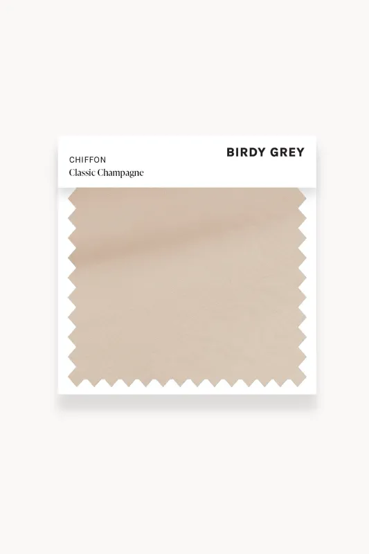 Swatch - Chiffon in Classic Champagne sold by Birdy Grey