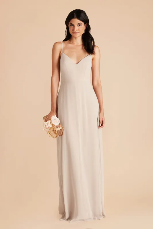 Devin Chiffon Dress - Classic Champagne sold by Birdy Grey
