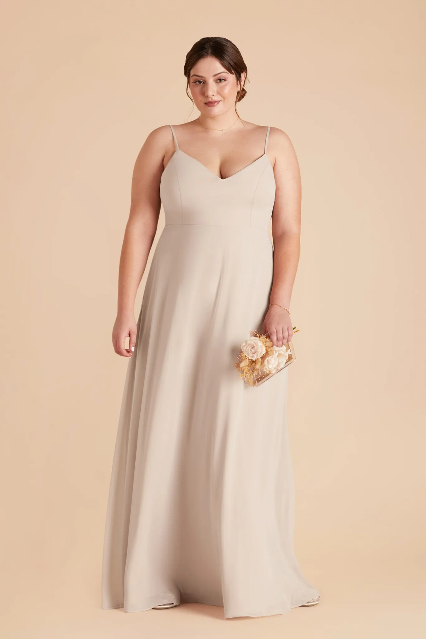 Devin Chiffon Dress - Classic Champagne sold by Birdy Grey product image thumbnail 2