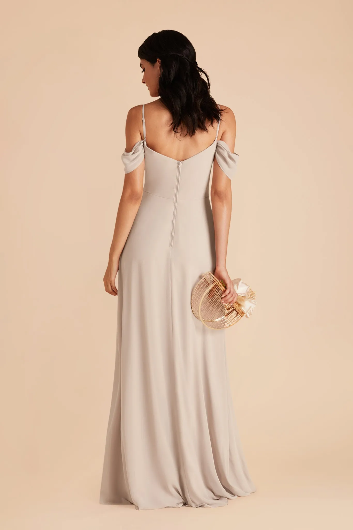 Devin Chiffon Dress - Classic Champagne sold by Birdy Grey product image thumbnail 5