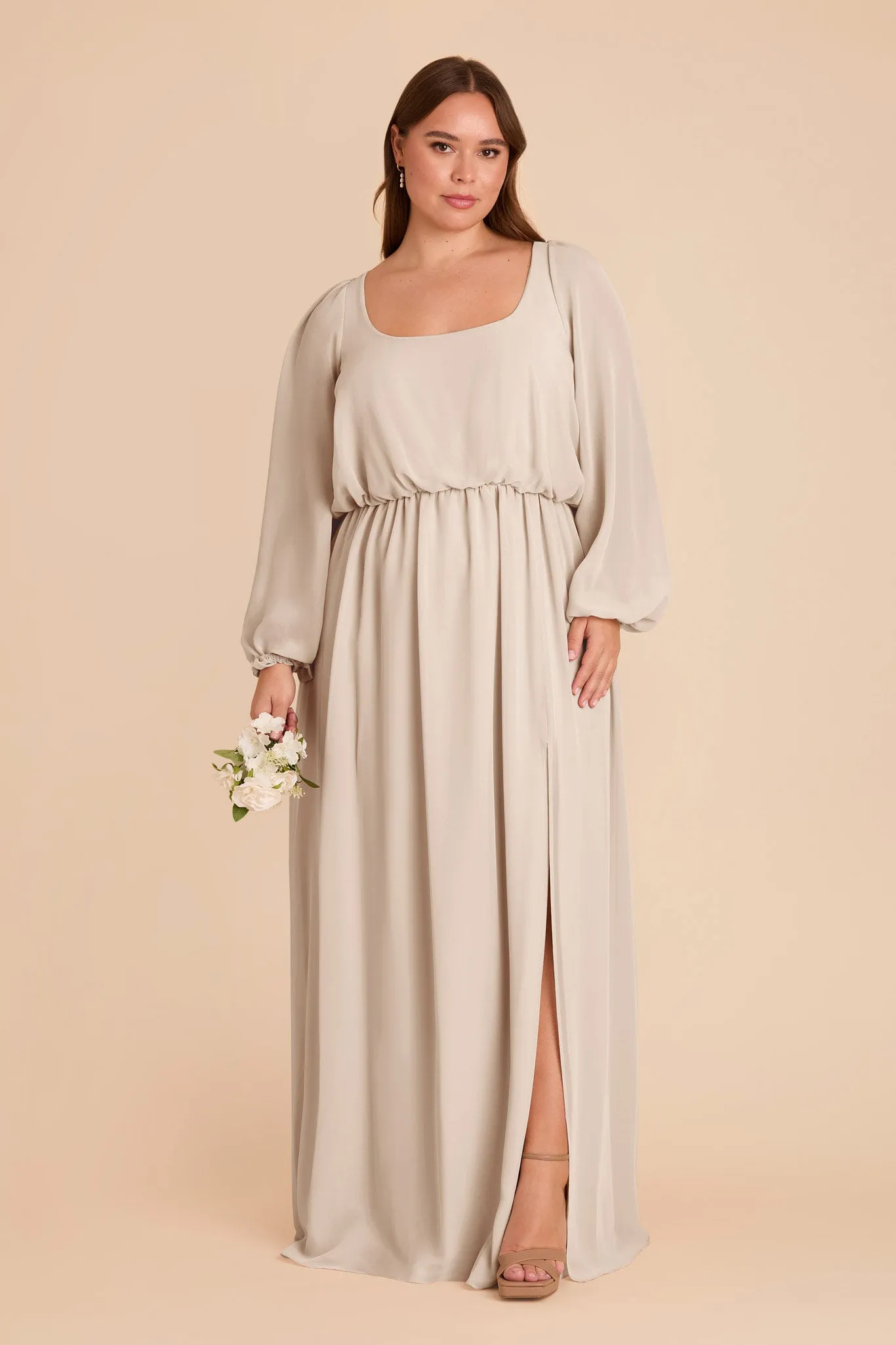 Eloise Chiffon Dress - Classic Champagne sold by Birdy Grey product image thumbnail 2