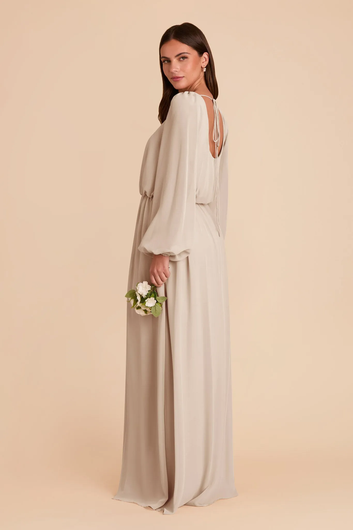 Eloise Chiffon Dress - Classic Champagne sold by Birdy Grey product image thumbnail 5