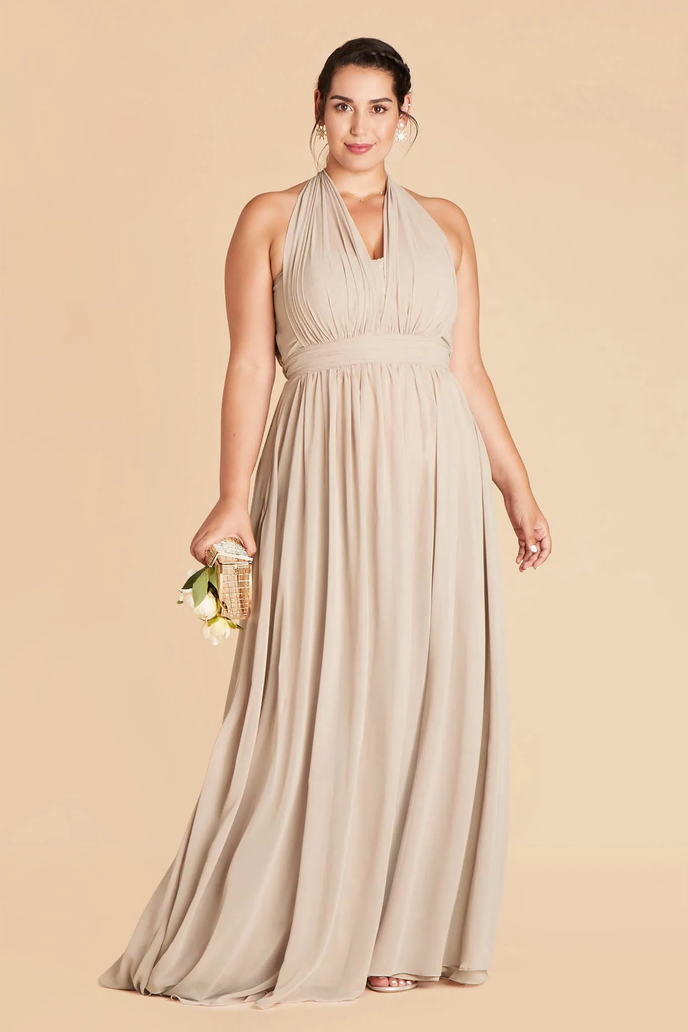 Grace Chiffon Dress - Classic Champagne sold by Birdy Grey product image thumbnail 2