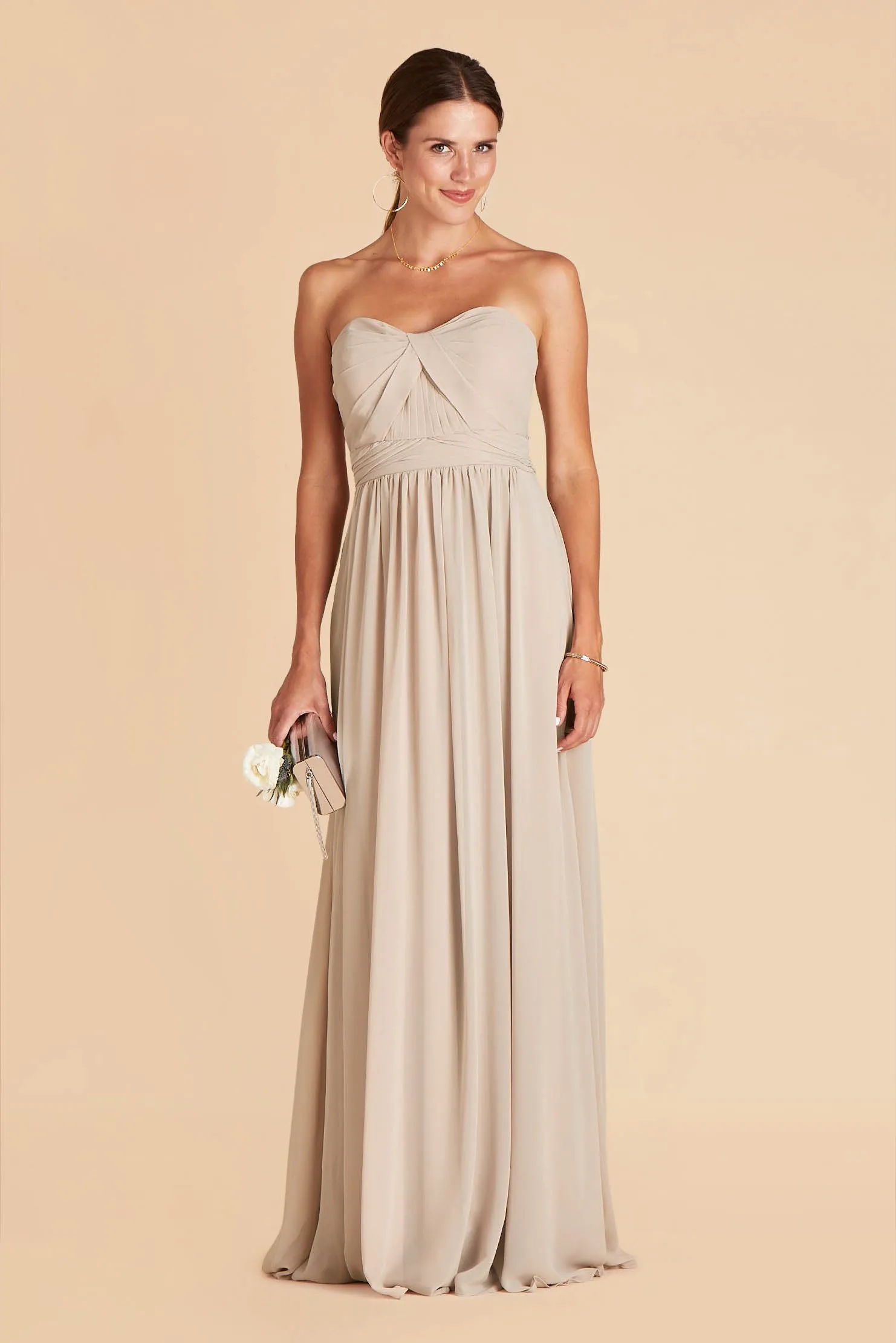 Grace Chiffon Dress - Classic Champagne sold by Birdy Grey product image thumbnail 3