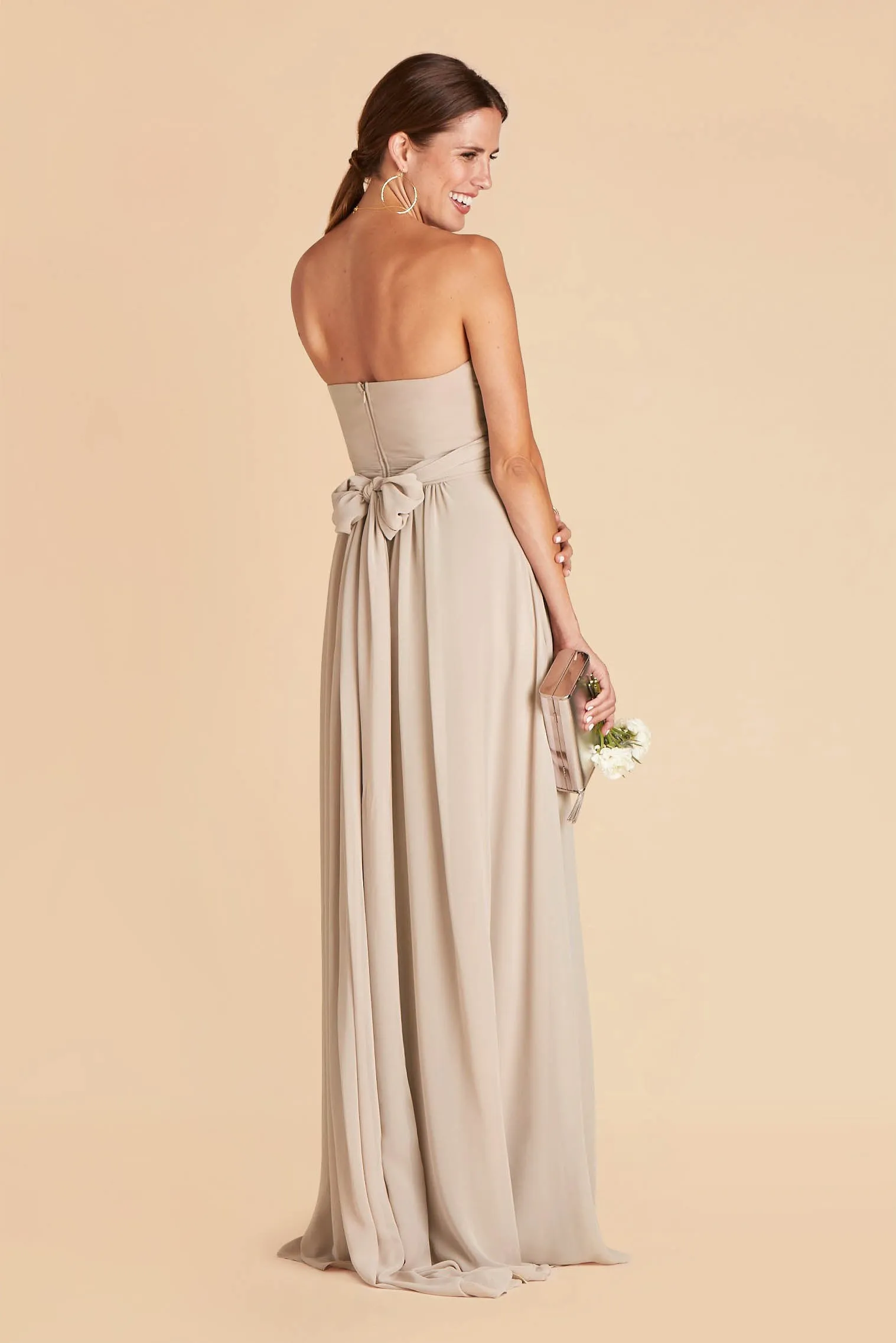 Grace Chiffon Dress - Classic Champagne sold by Birdy Grey product image thumbnail 5