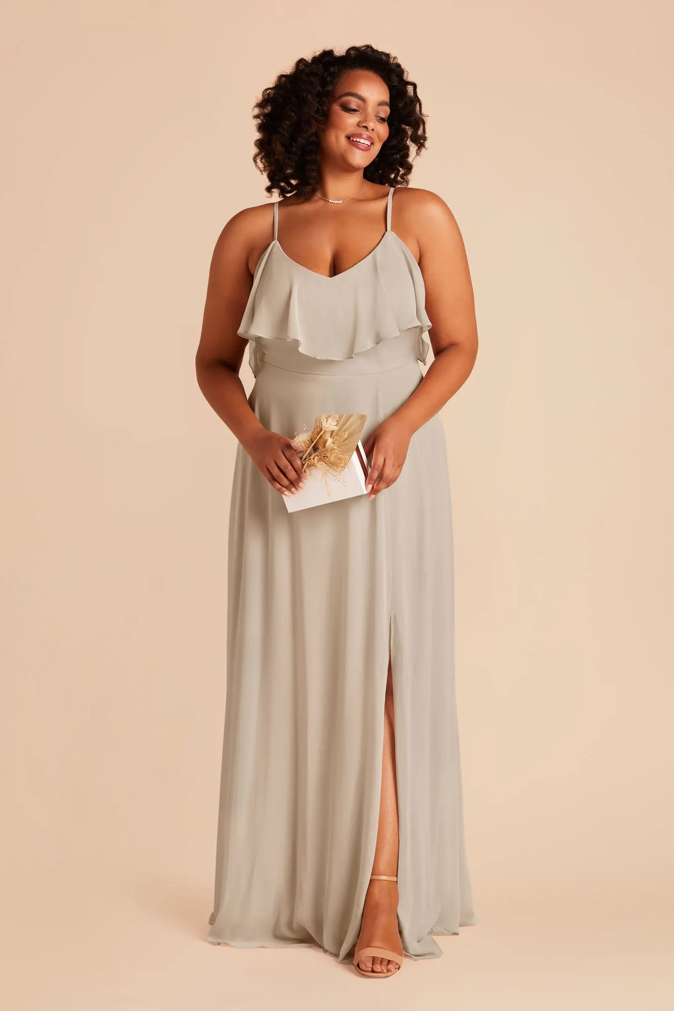 Jane Chiffon Dress - Classic Champagne sold by Birdy Grey product image thumbnail 2