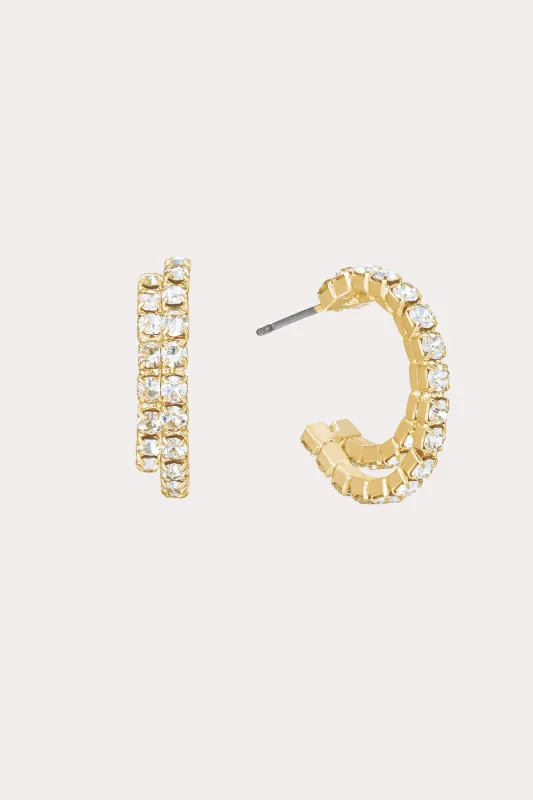 Santorini Earrings - Clear Crystal sold by Birdy Grey