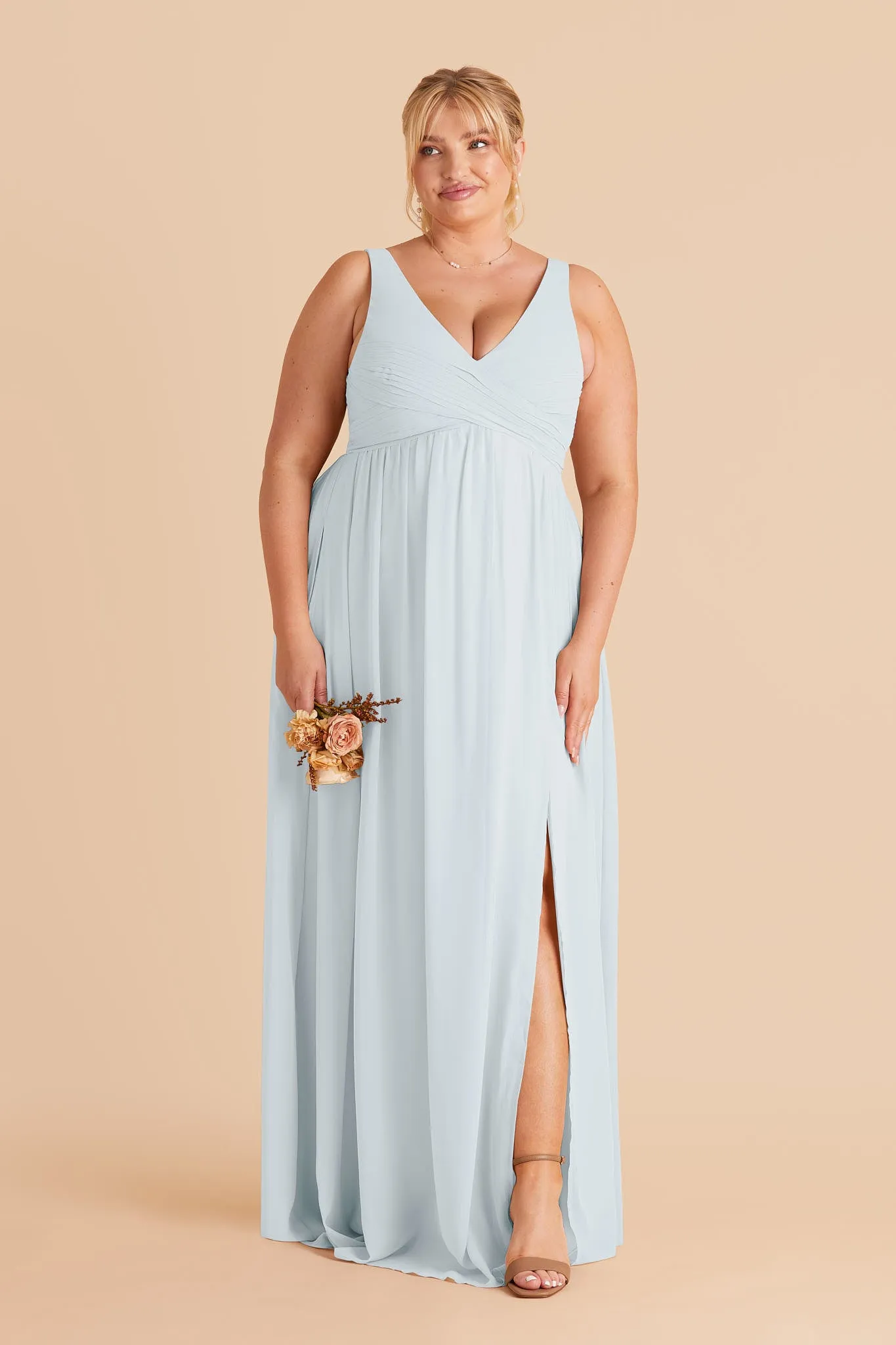 Laurie Chiffon Dress - Mist Blue sold by Birdy Grey product image thumbnail 3