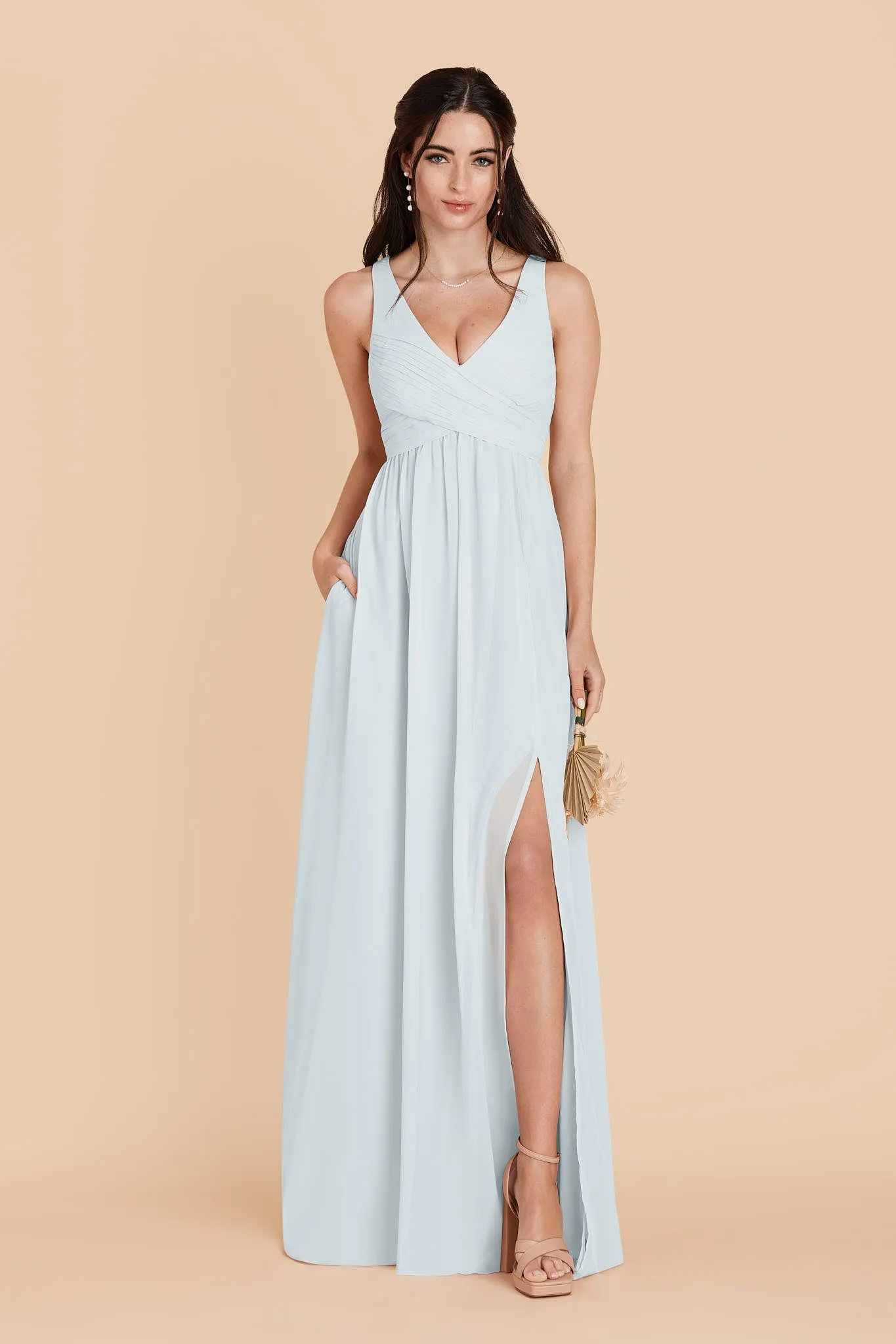 Laurie Chiffon Dress - Mist Blue sold by Birdy Grey product image thumbnail 4