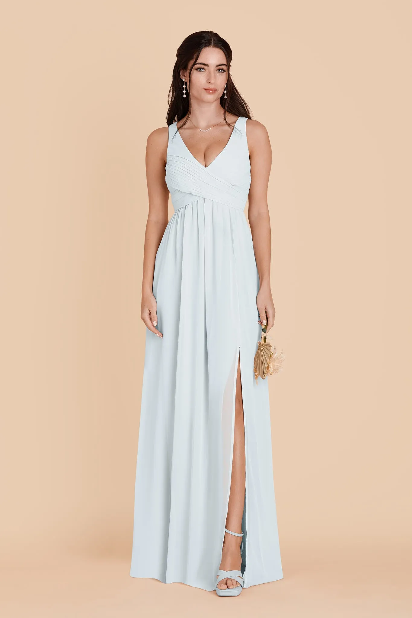 Laurie Chiffon Dress - Mist Blue sold by Birdy Grey