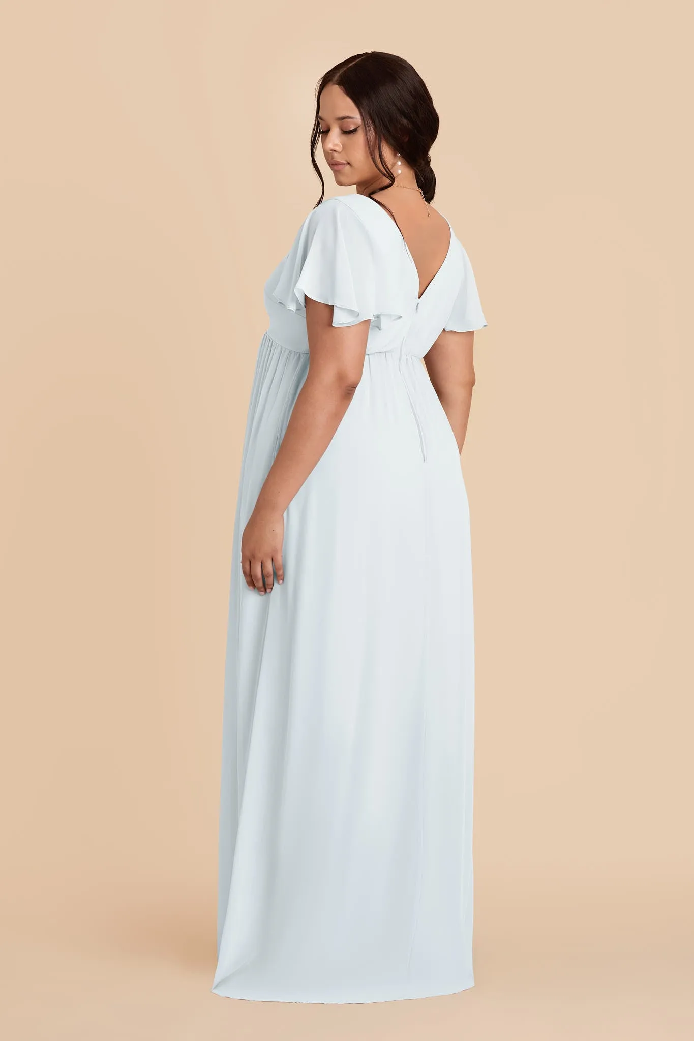 Hannah Chiffon Dress - Mist Blue sold by Birdy Grey product image thumbnail 5