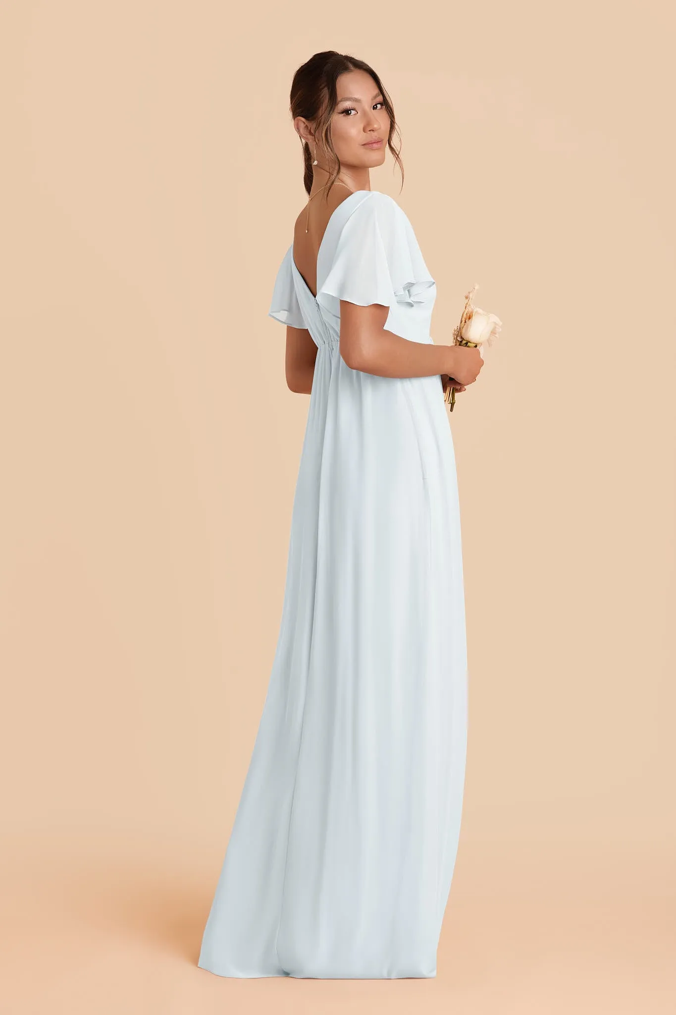 Hannah Chiffon Dress - Mist Blue sold by Birdy Grey product image thumbnail 4