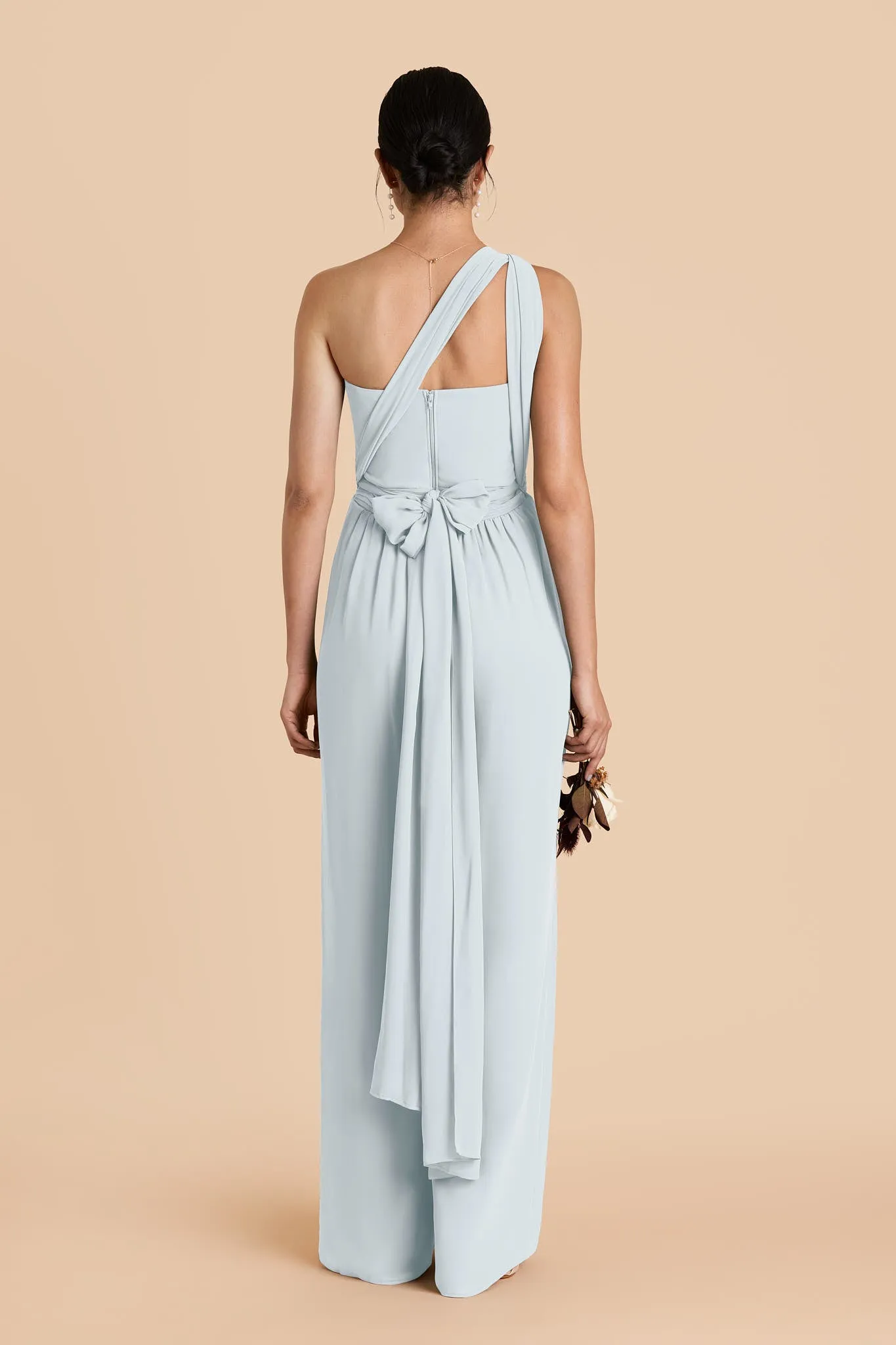 Gigi Chiffon Jumpsuit - Mist Blue sold by Birdy Grey product image thumbnail 5