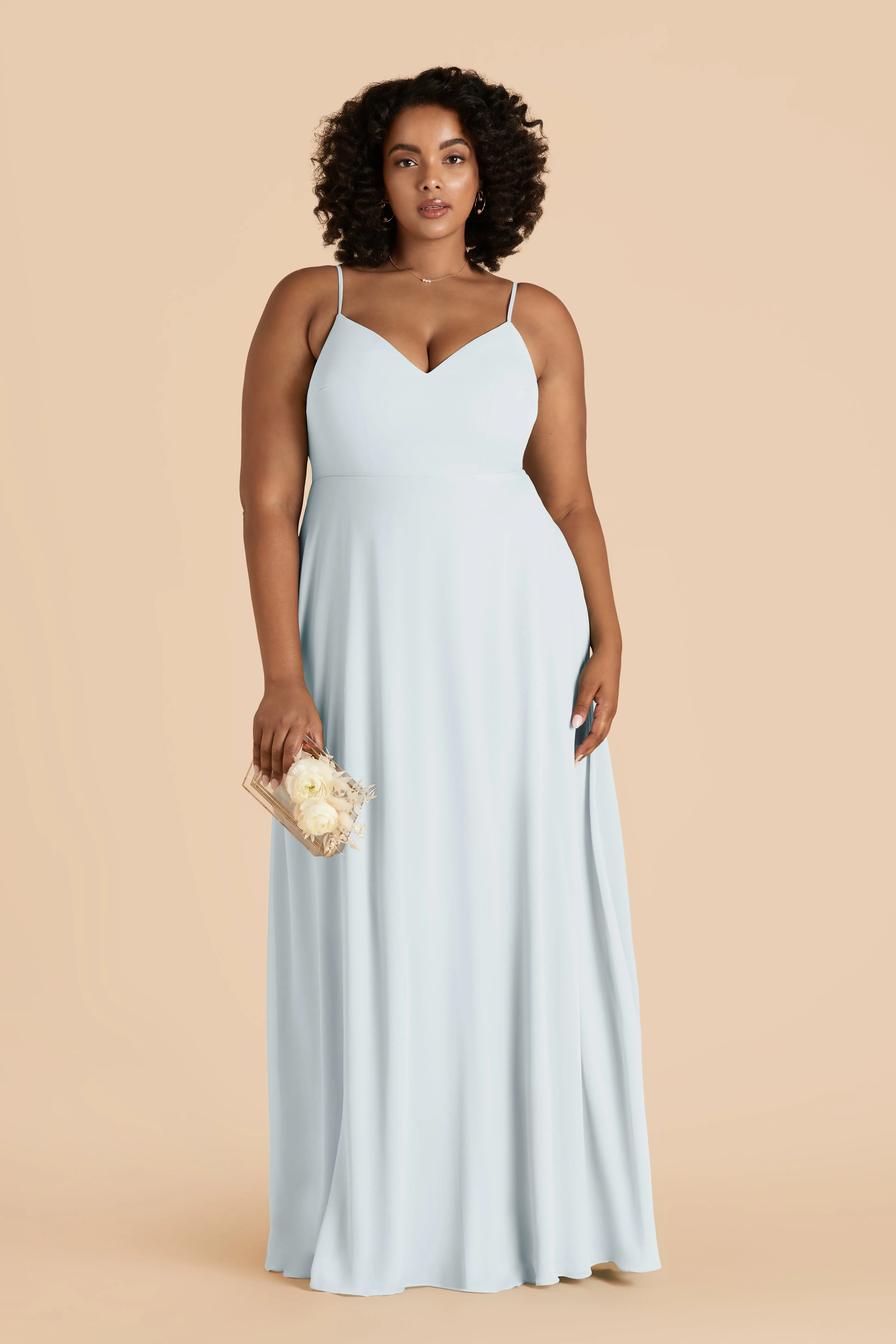 Devin Chiffon Dress - Mist Blue sold by Birdy Grey product image thumbnail 2