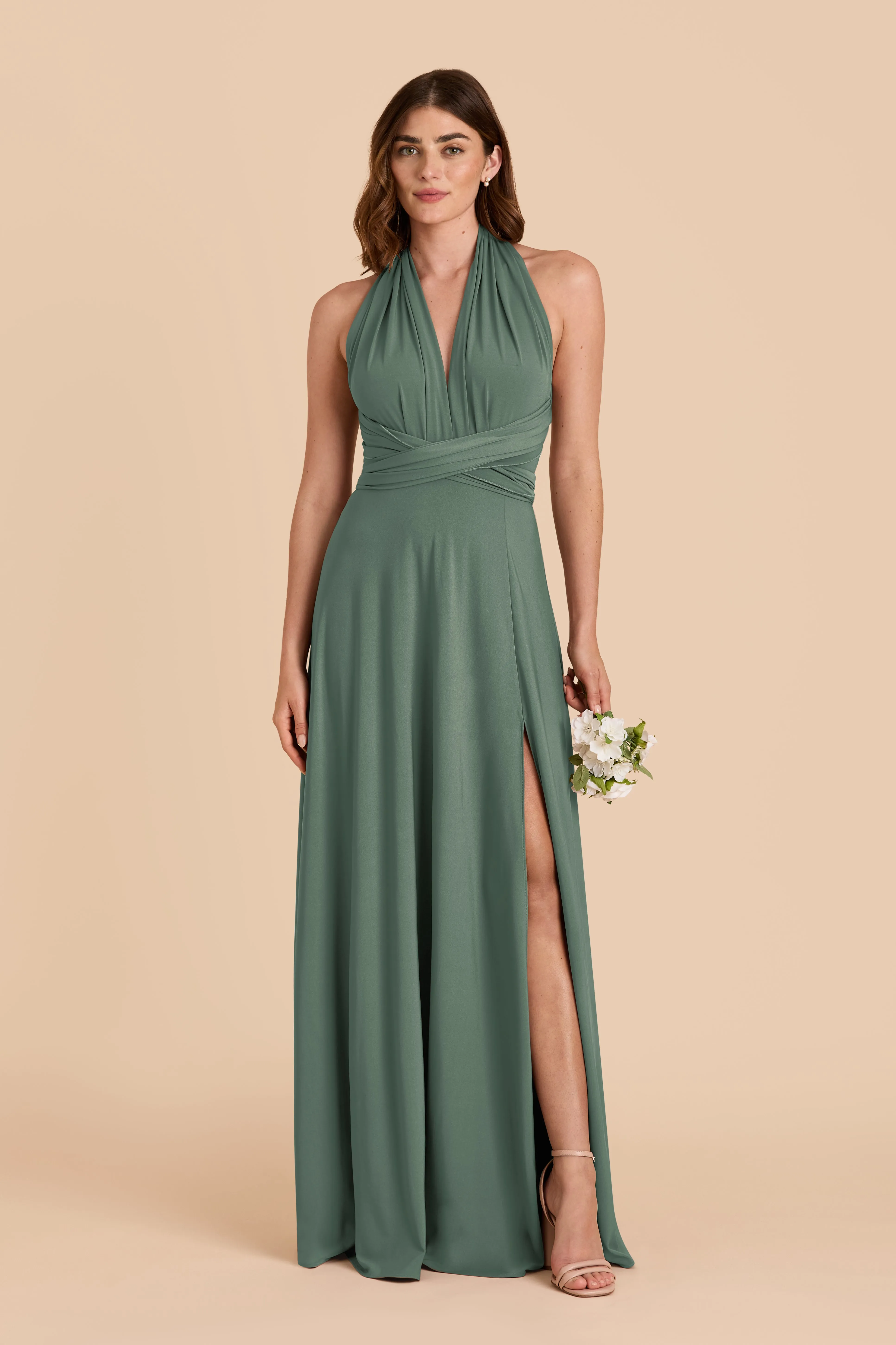 Willow Luxe Knit Dress - Eucalyptus sold by Birdy Grey