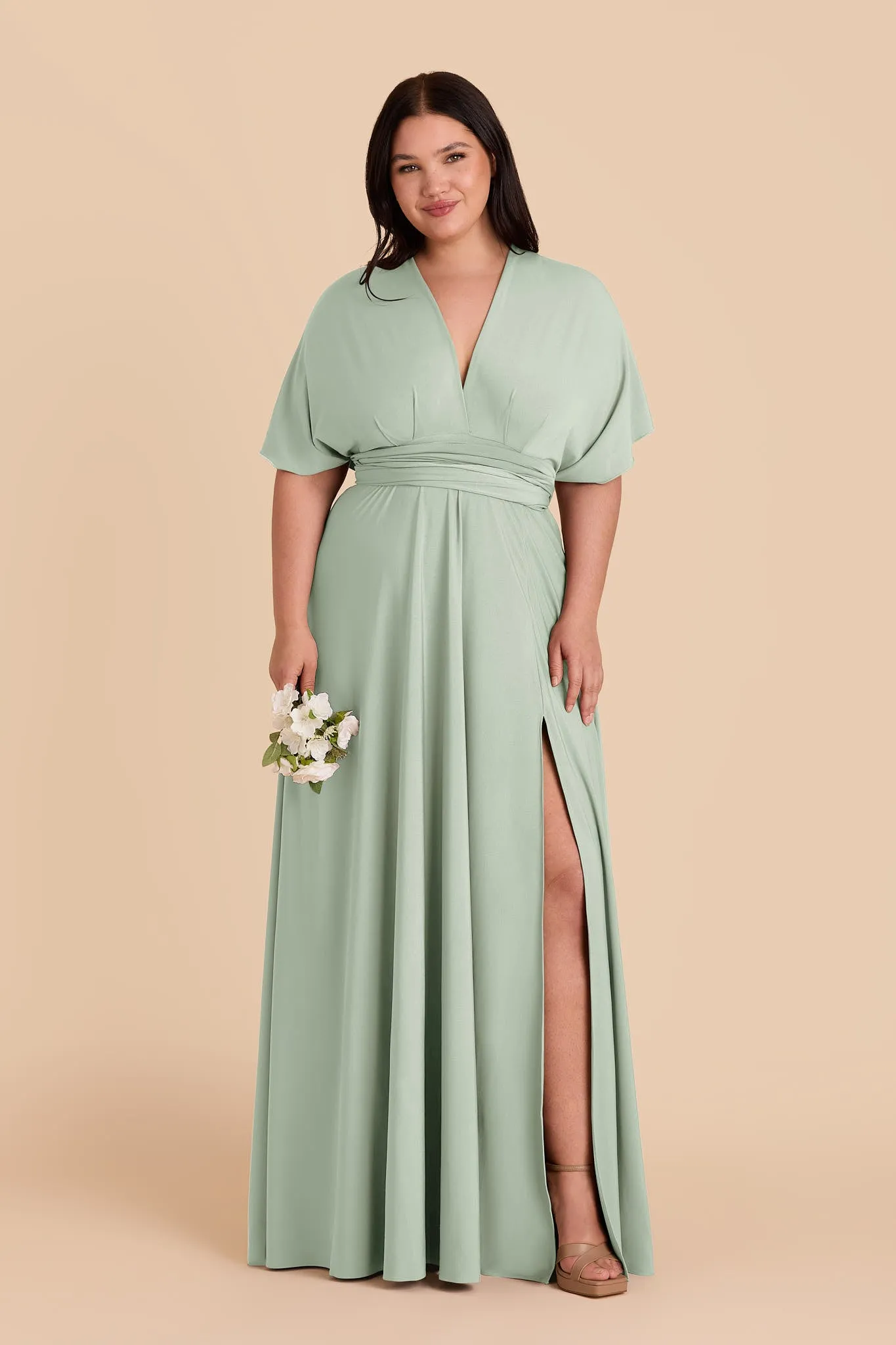 Willow Luxe Knit Dress - Sage sold by Birdy Grey product image thumbnail 5