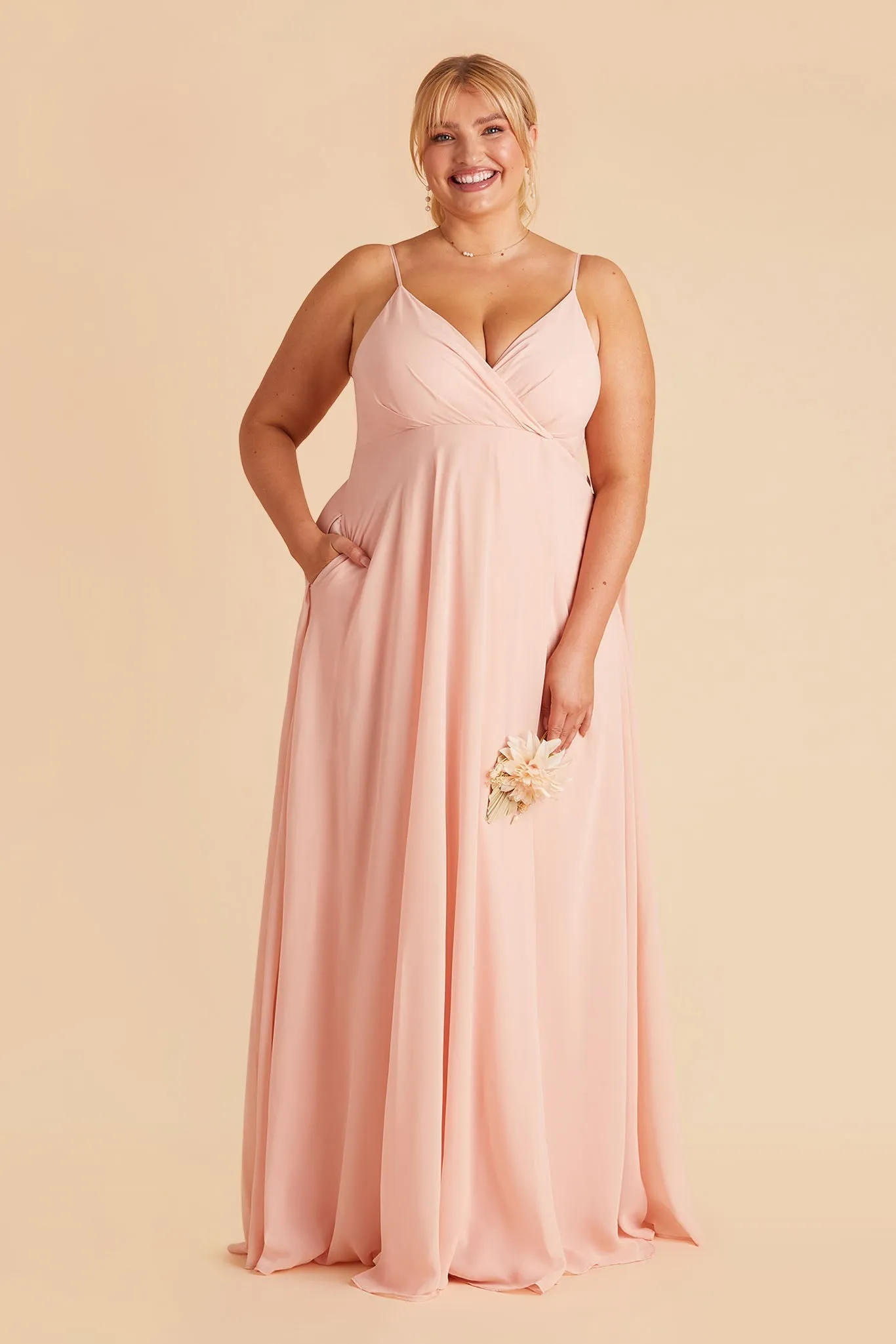 Kaia Chiffon Dress - Blush Pink sold by Birdy Grey product image thumbnail 2