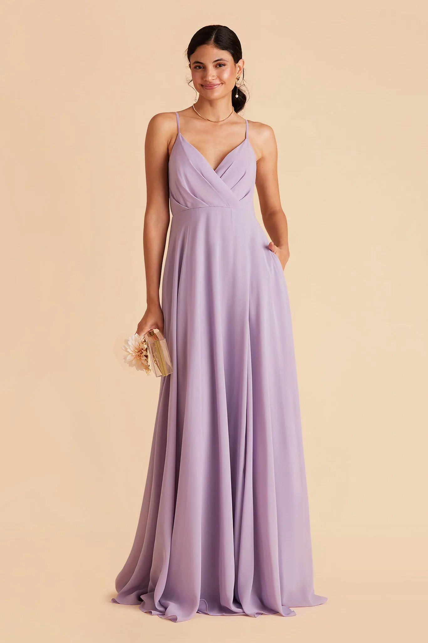 Kaia Chiffon Dress - Lavender sold by Birdy Grey