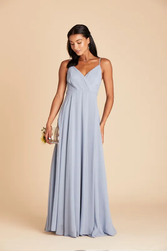 Kaia Chiffon Dress - Dusty Blue sold by Birdy Grey
