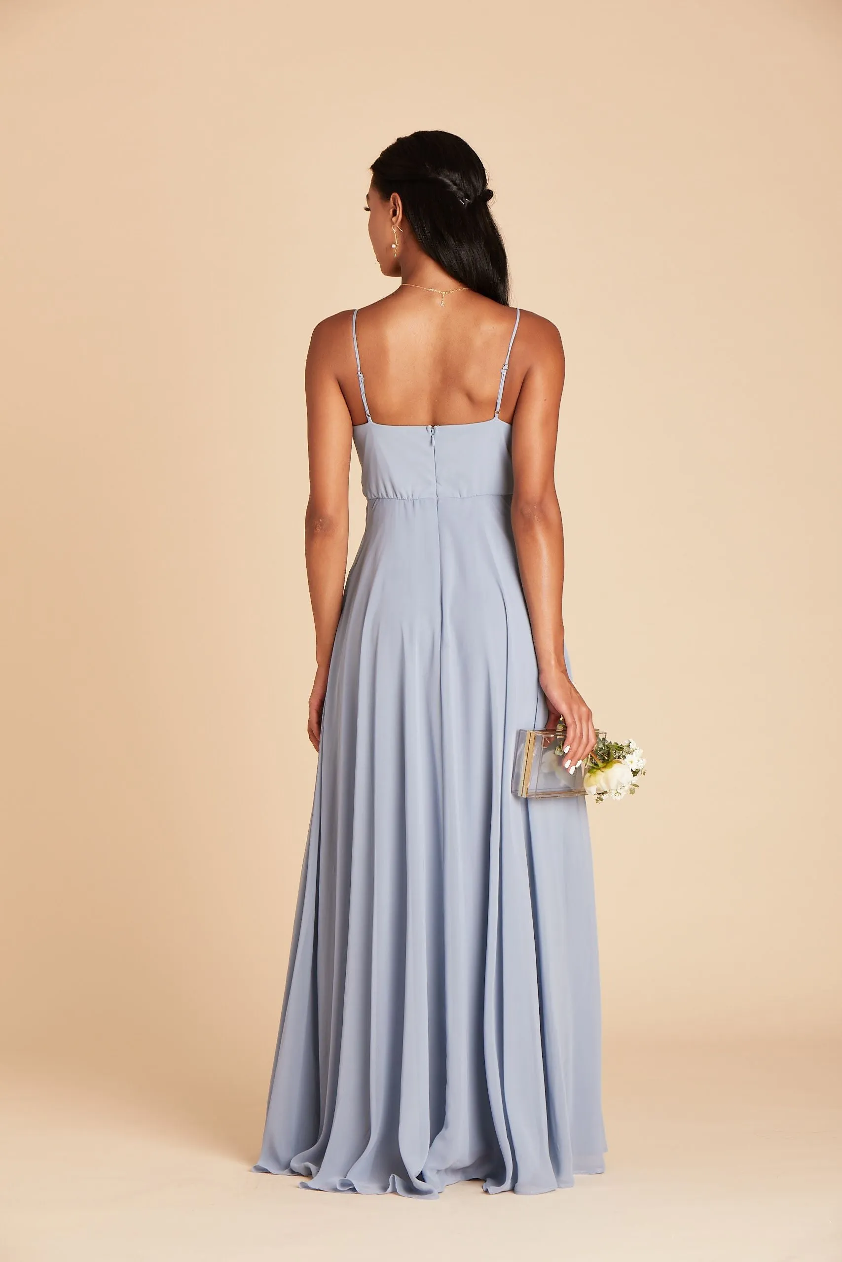 Kaia Chiffon Dress - Dusty Blue sold by Birdy Grey product image thumbnail 4