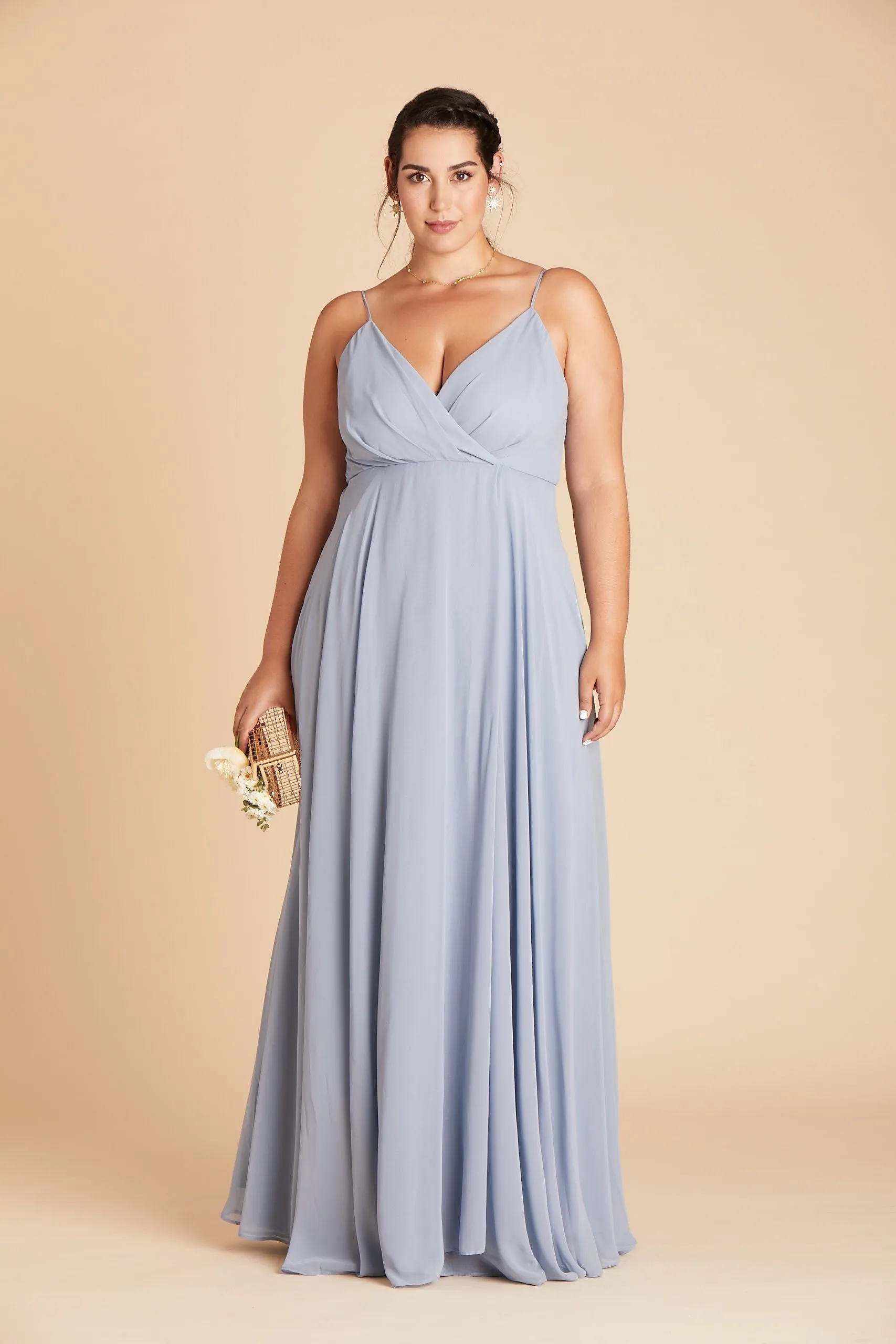 Kaia Chiffon Dress - Dusty Blue sold by Birdy Grey product image thumbnail 2