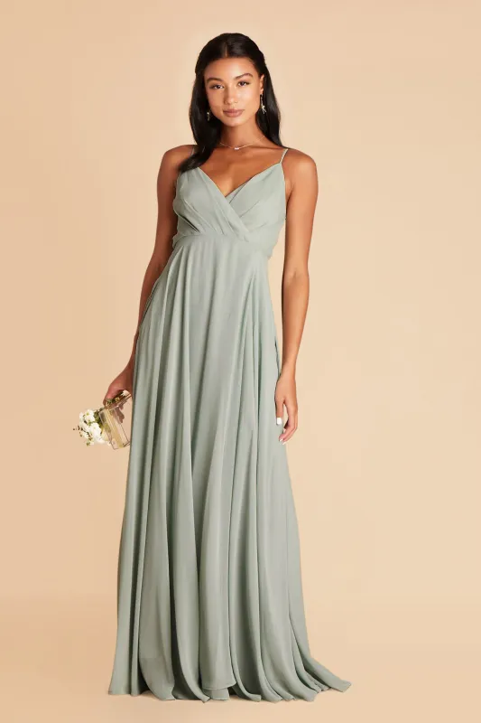 Kaia Chiffon Dress - Sage sold by Birdy Grey