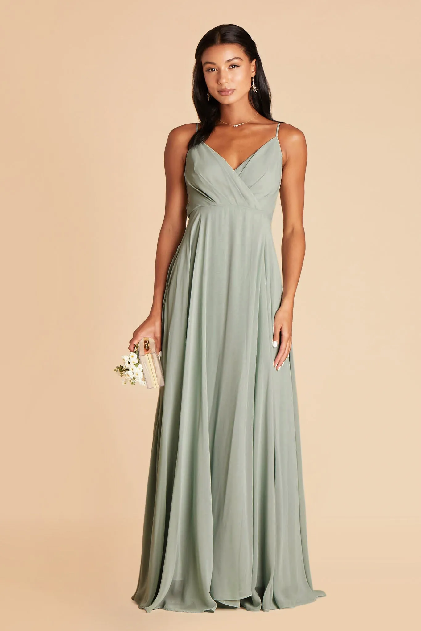 Kaia Chiffon Dress - Sage sold by Birdy Grey product image thumbnail 5