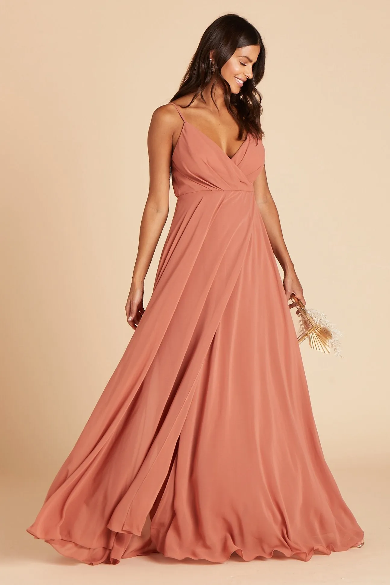Kaia Chiffon Dress - Terracotta sold by Birdy Grey product image thumbnail 3