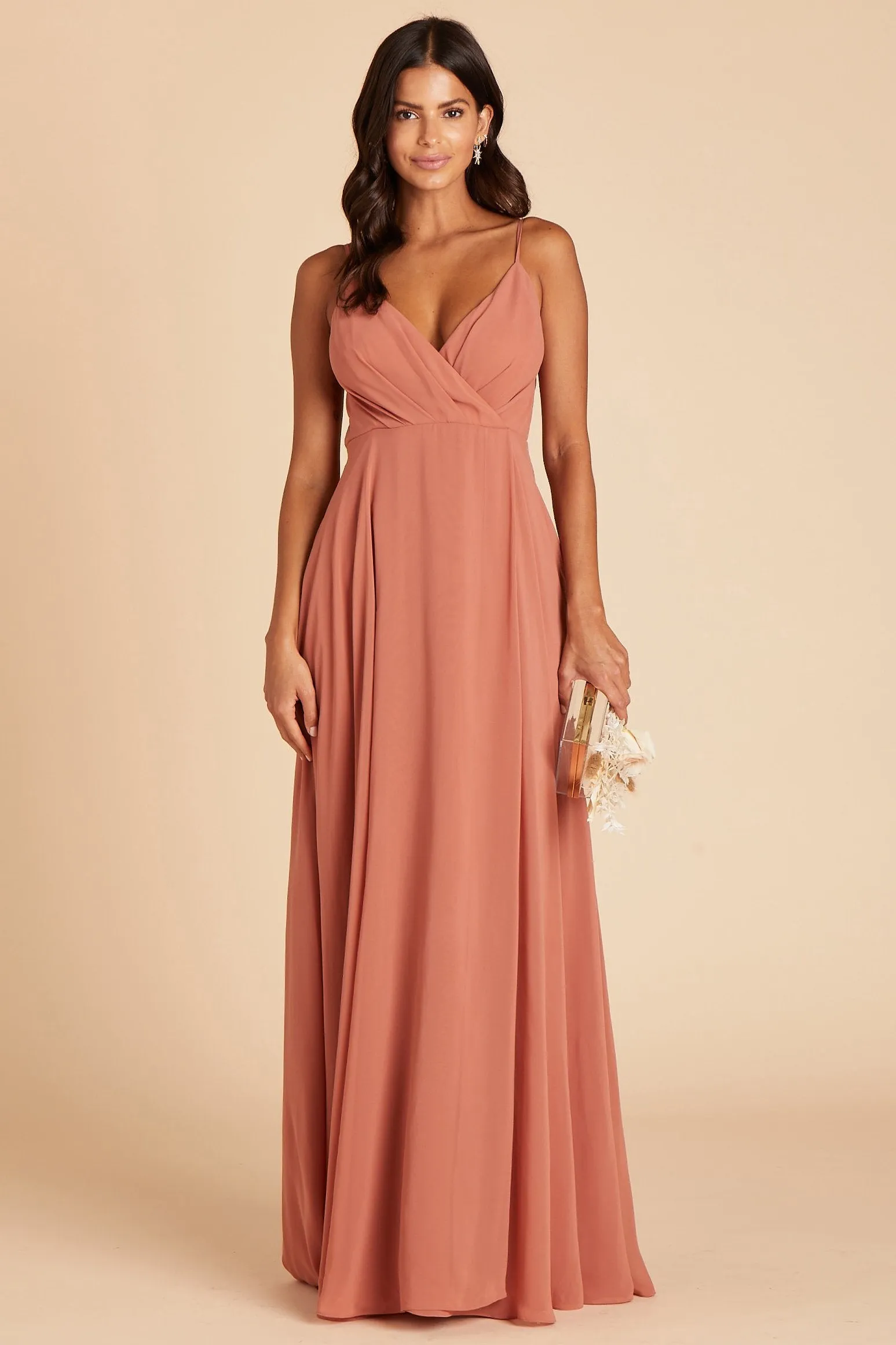 Kaia Chiffon Dress - Terracotta sold by Birdy Grey product image thumbnail 4