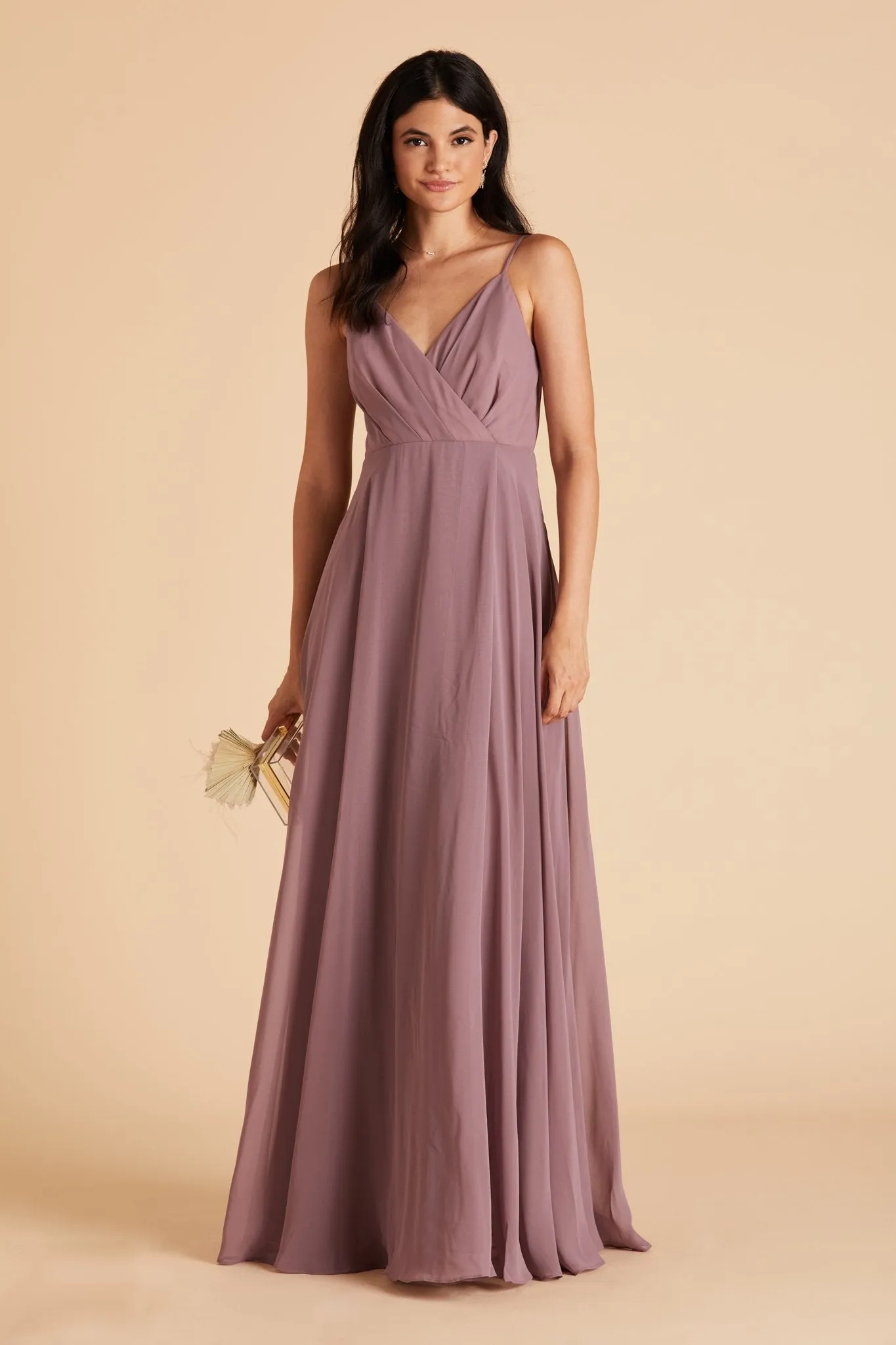 Kaia Chiffon Dress - Dark Mauve sold by Birdy Grey product image thumbnail 5