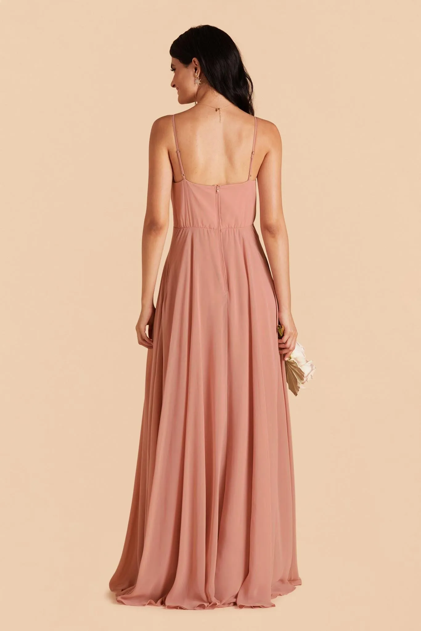 Kaia Chiffon Dress - Dusty Rose sold by Birdy Grey product image thumbnail 4