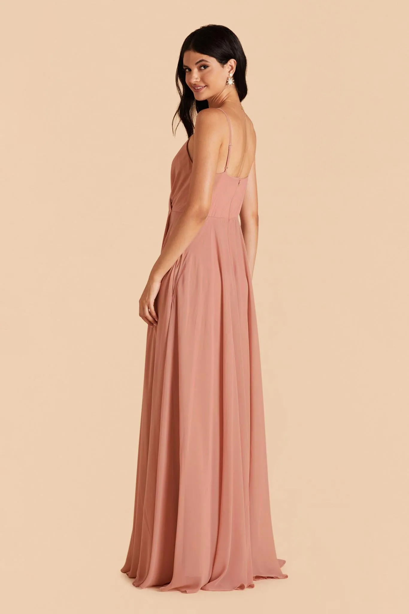 Kaia Chiffon Dress - Dusty Rose sold by Birdy Grey product image thumbnail 3