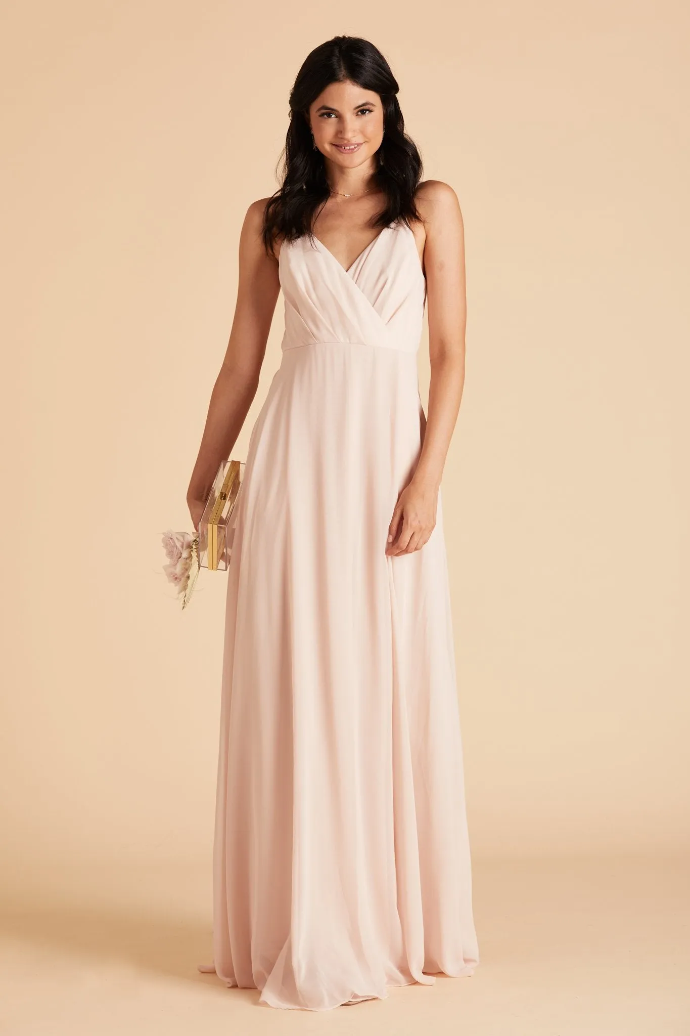 Kaia Chiffon Dress - Pale Blush sold by Birdy Grey product image thumbnail 4