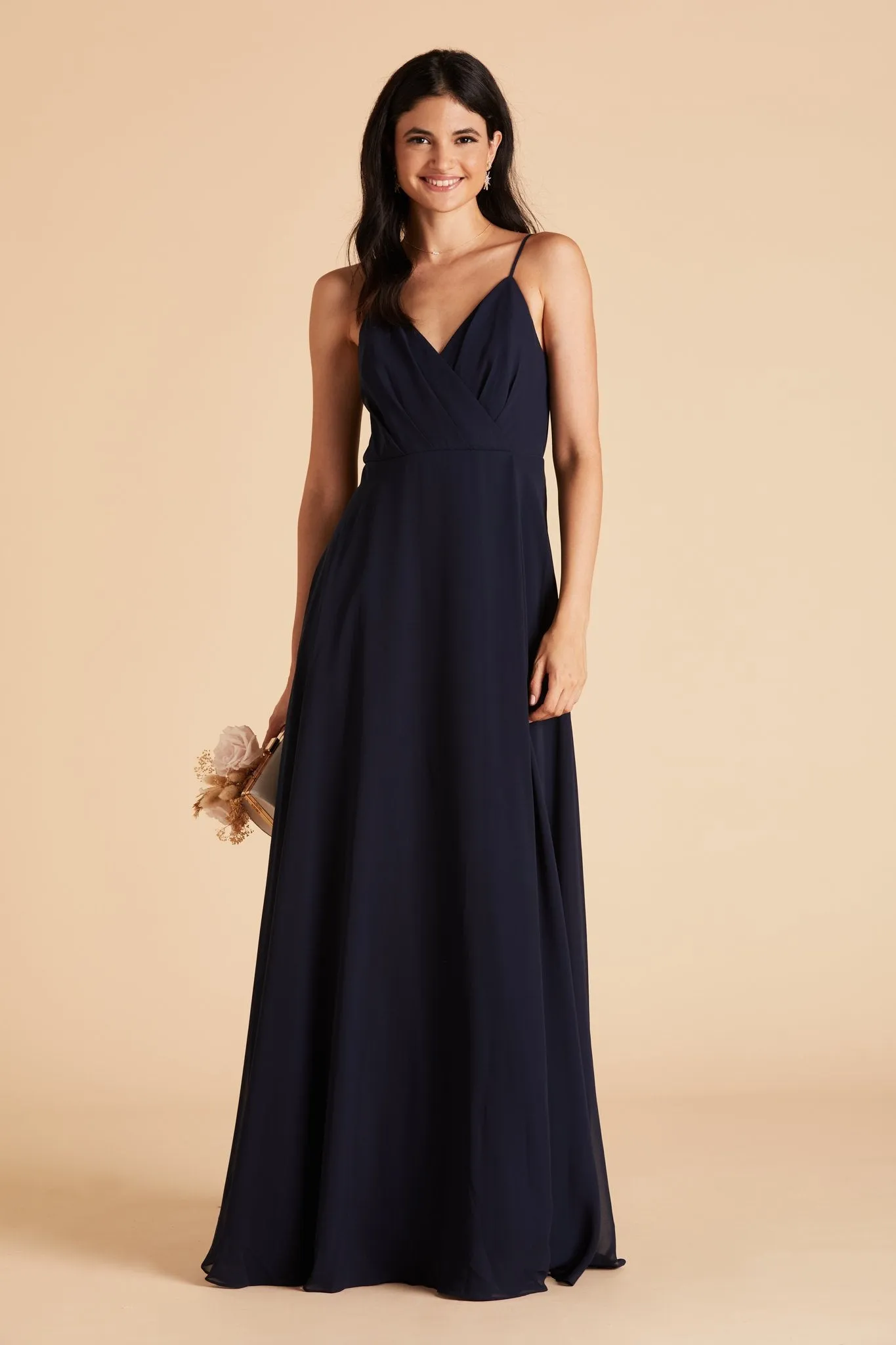 Kaia Chiffon Dress - Navy sold by Birdy Grey product image thumbnail 3