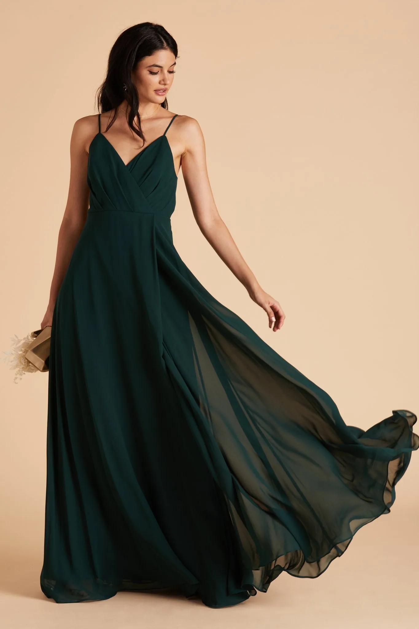 Kaia Chiffon Dress - Emerald sold by Birdy Grey product image thumbnail 2
