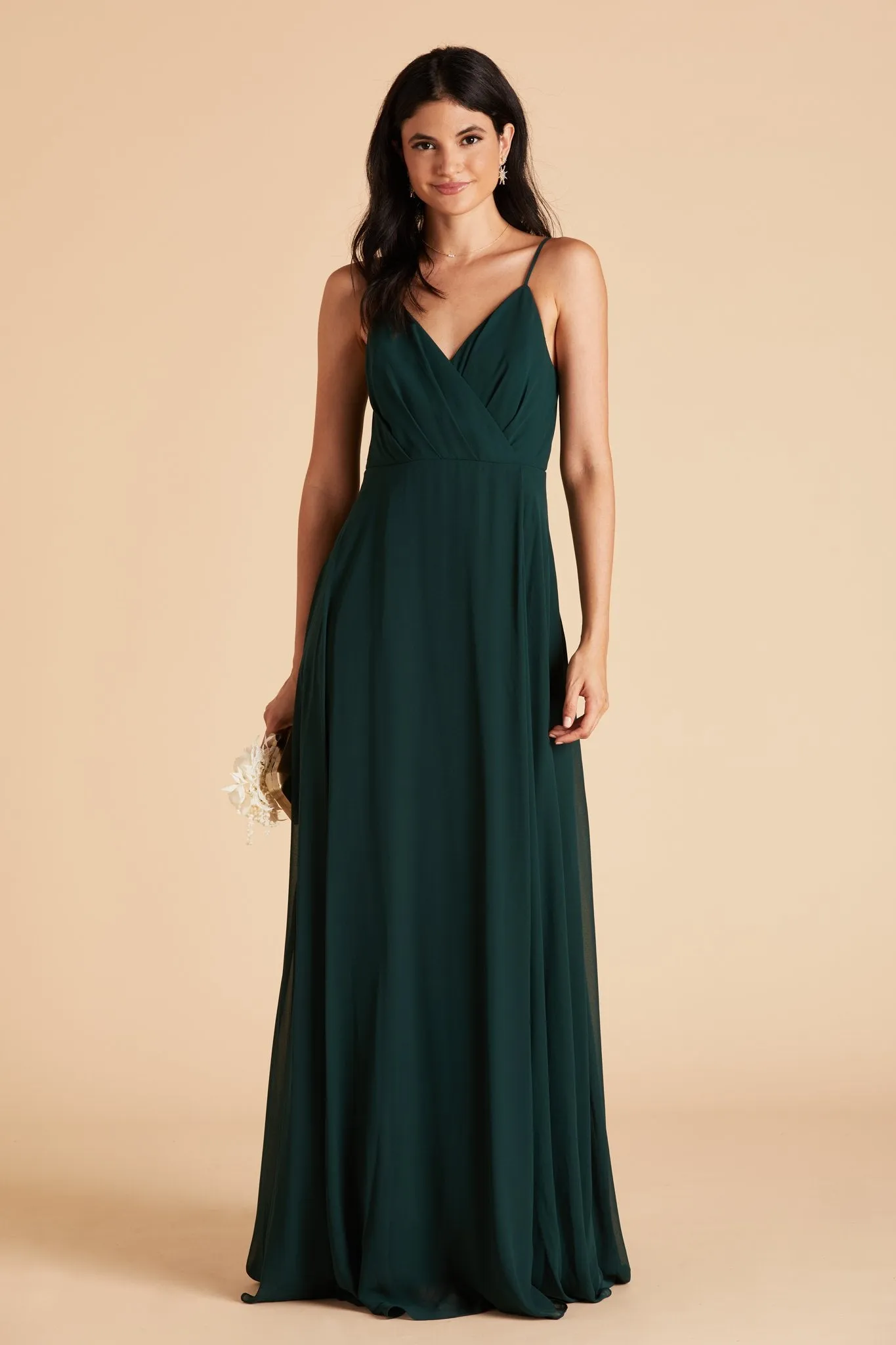Kaia Chiffon Dress - Emerald sold by Birdy Grey product image thumbnail 4