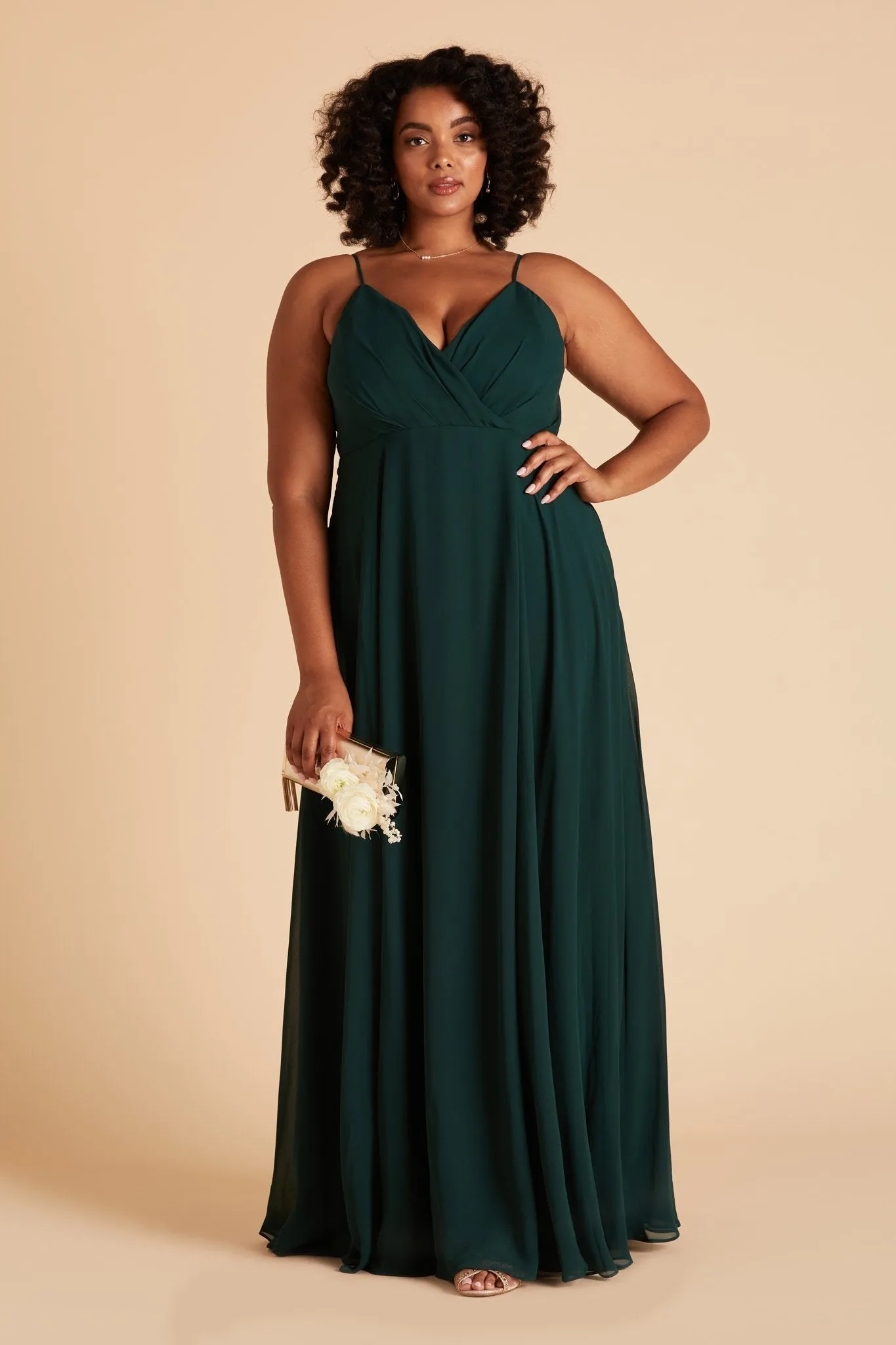 Kaia Chiffon Dress - Emerald sold by Birdy Grey product image thumbnail 3