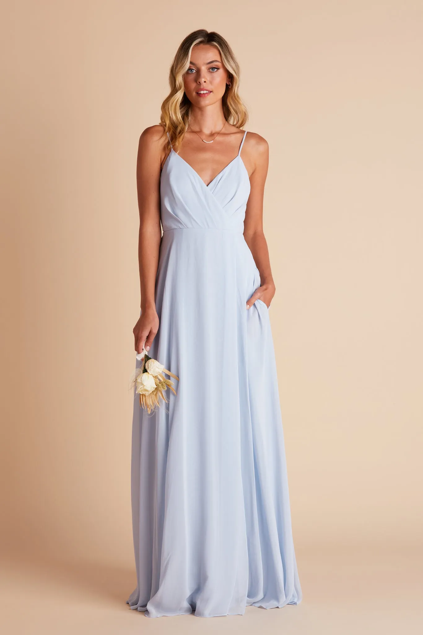 Kaia Chiffon Dress - Ice Blue sold by Birdy Grey product image thumbnail 5